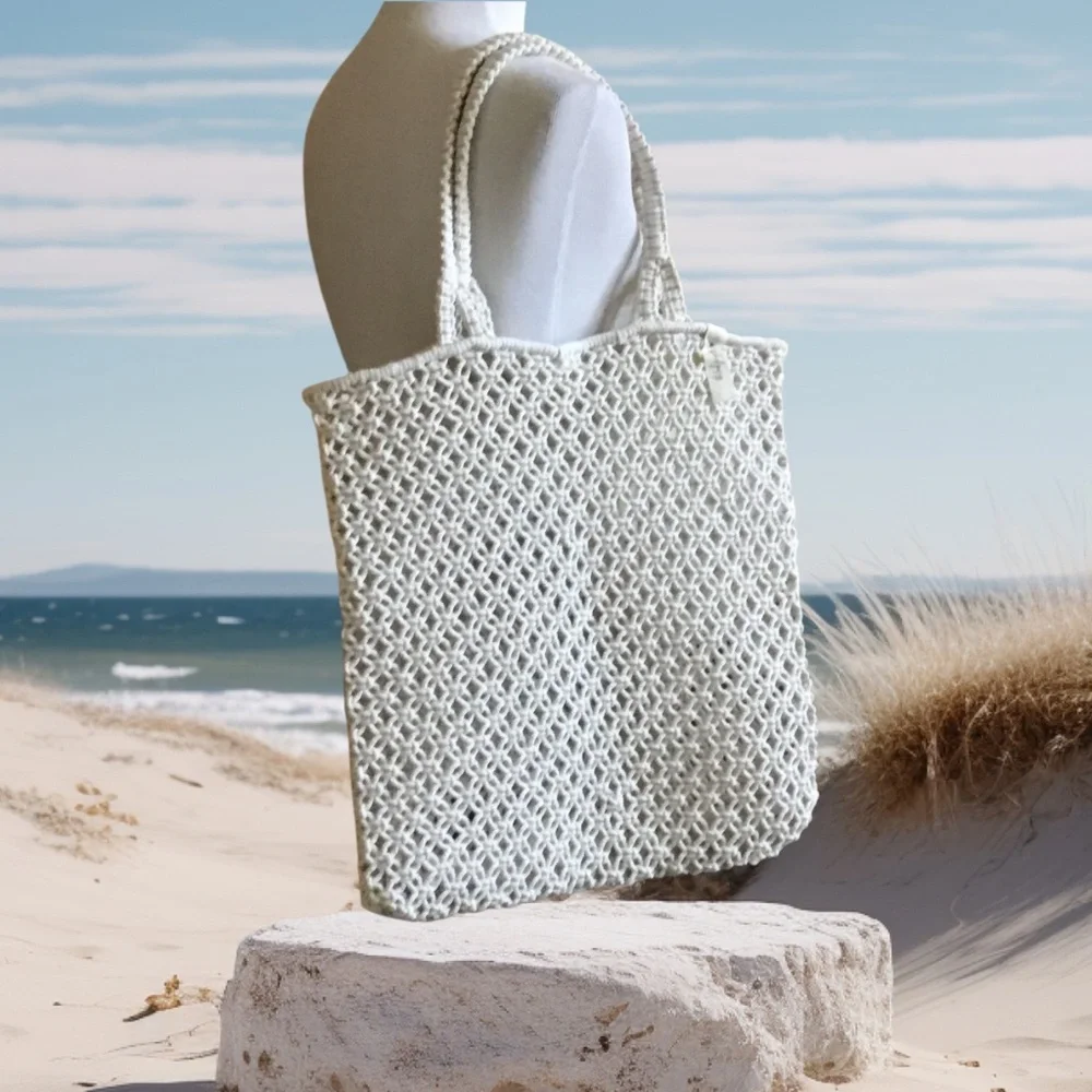The Beach People Macrame Tote Bag